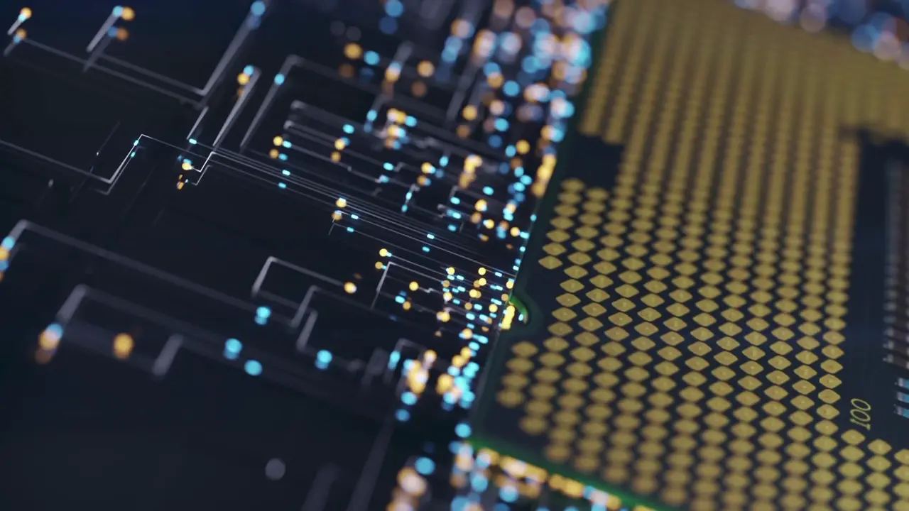 carte graphique électronique en fonctionnement