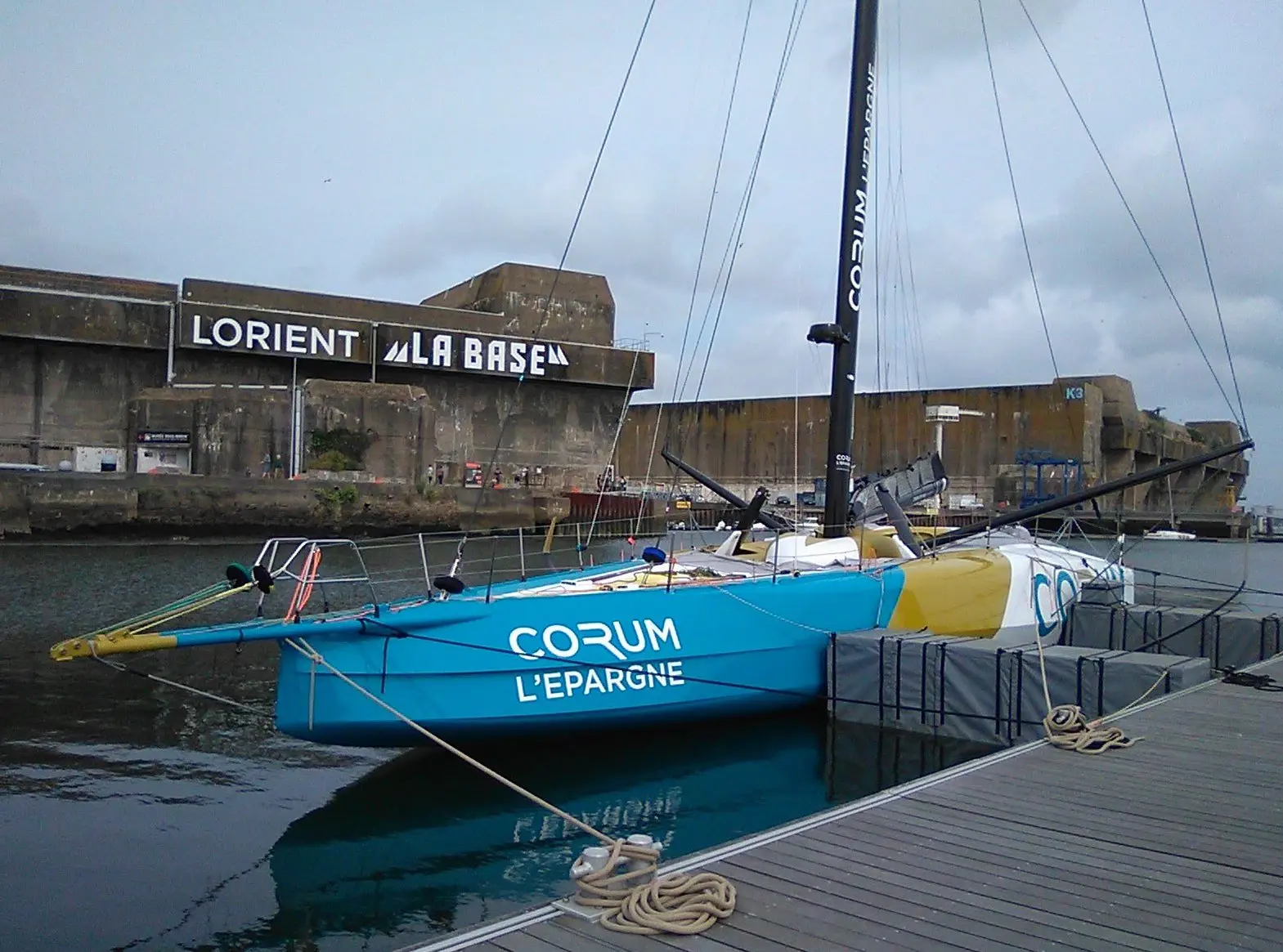 Bateau sponsorisé par Corum